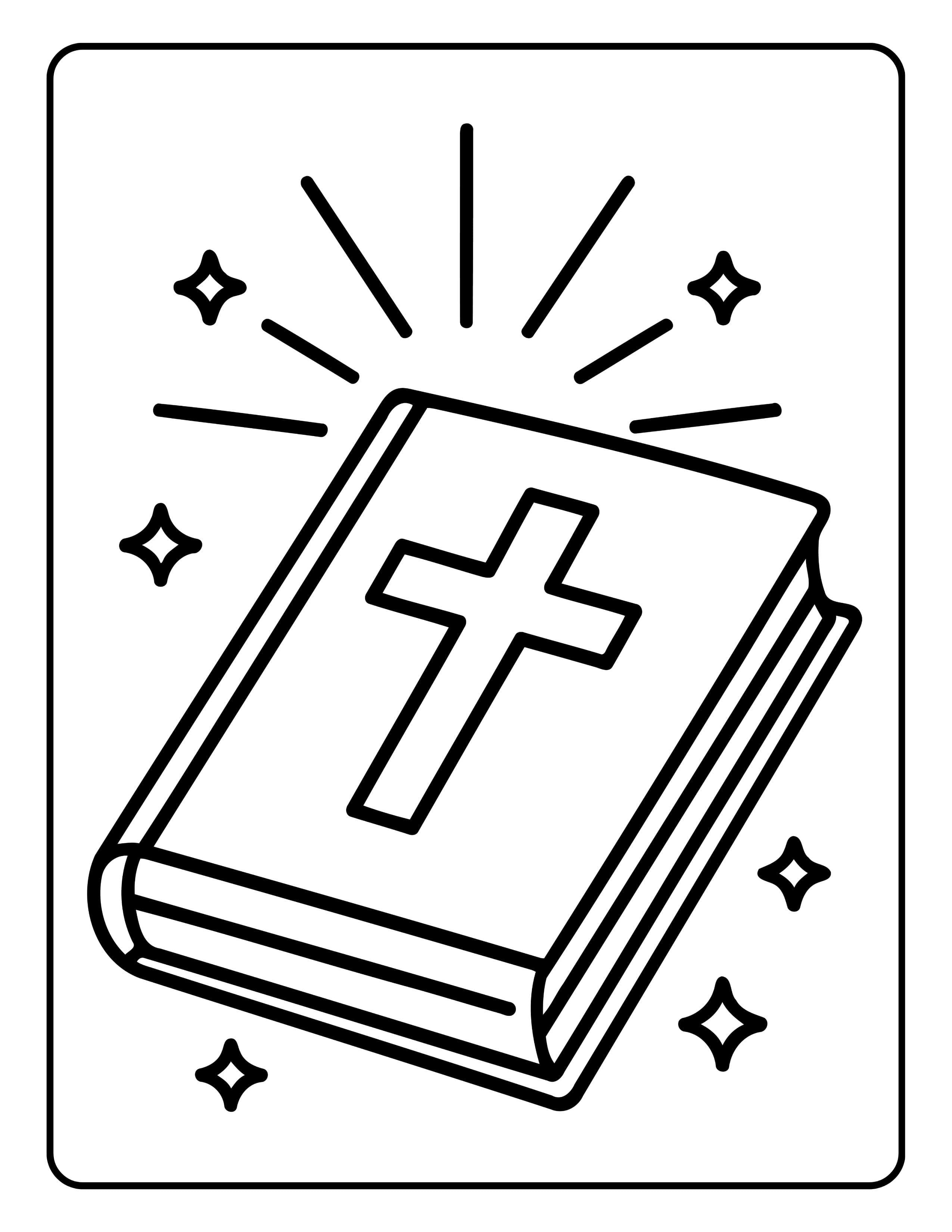 Biblia z krzyżem